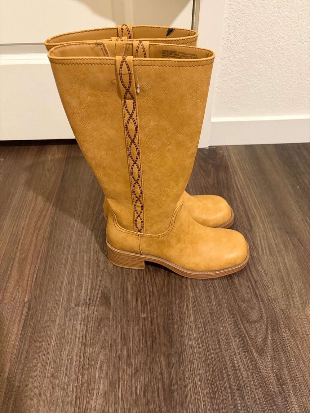 No Boundaries Mustard Tall Zip-Back Over-the-Knee Boots - Picture 4 of 5